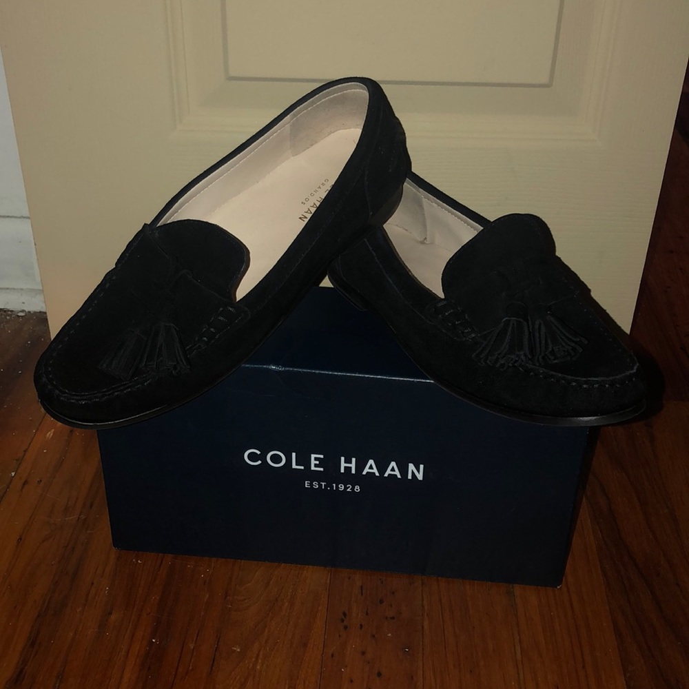 Cole Haan Black Suede Shoes
